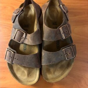 Birkenstock Milano Tobacco brown Slingback sandal